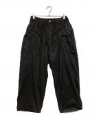 TIGHTBOOTH PRODUCTIONタイトブースプロダクション）の古着「SUEDE BAGGY PANTS」｜ブラック