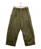 TIGHTBOOTH PRODUCTIONtsyaタイトブース プロダクション）の古着「SUEDE BAGGY PANTS」｜カーキ