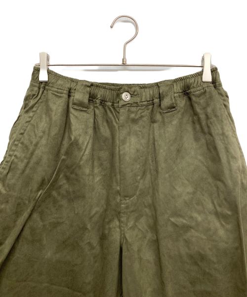 TIGHTBOOTH PRODUCTIONtsya（タイトブース プロダクション）TIGHTBOOTH PRODUCTIONtsya (タイトブース プロダクション) SUEDE BAGGY PANTS カーキ サイズ:Lの古着・服飾アイテム
