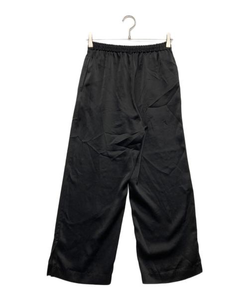 DEPAREILLE（デパリエ）DEPAREILLE (デパリエ) サテンギャザーパンツ ブラック サイズ:36の古着・服飾アイテム