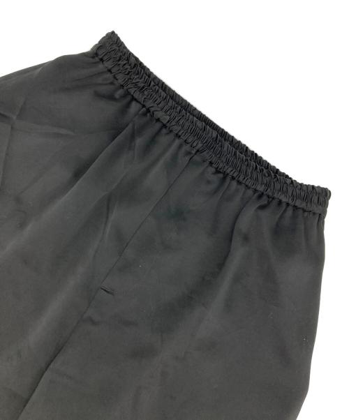DEPAREILLE（デパリエ）DEPAREILLE (デパリエ) サテンギャザーパンツ ブラック サイズ:36の古着・服飾アイテム