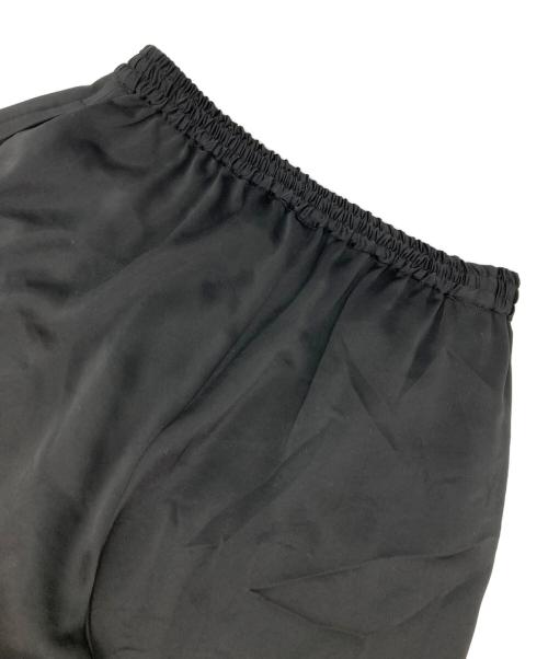 DEPAREILLE（デパリエ）DEPAREILLE (デパリエ) サテンギャザーパンツ ブラック サイズ:36の古着・服飾アイテム
