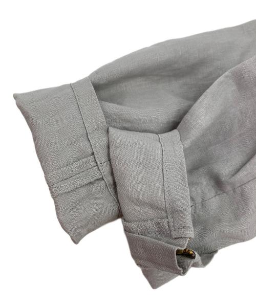 NOMBRE IMPAIR（ノンブルアンペール）NOMBRE IMPAIR (ノンブルアンペール) リネンノーカラージャケット ベージュ サイズ:F 未使用品の古着・服飾アイテム