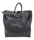 YOUNG & OLSEN The DRYGOODS STOREヤングアンドオルセン ザ ドライグッズストア）の古着「レザートートバッグ」｜ブラック