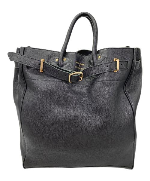 YOUNG & OLSEN The DRYGOODS STORE（ヤングアンドオルセン ザ ドライグッズストア）YOUNG & OLSEN The DRYGOODS STORE (ヤングアンドオルセン ザ ドライグッズストア) レザートートバッグ ブラックの古着・服飾アイテム