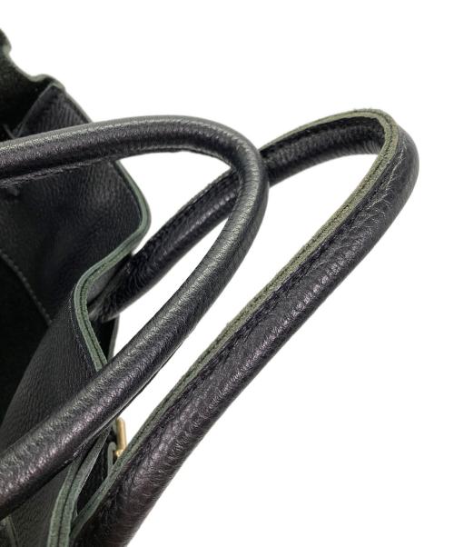 YOUNG & OLSEN The DRYGOODS STORE（ヤングアンドオルセン ザ ドライグッズストア）YOUNG & OLSEN The DRYGOODS STORE (ヤングアンドオルセン ザ ドライグッズストア) レザートートバッグ ブラックの古着・服飾アイテム