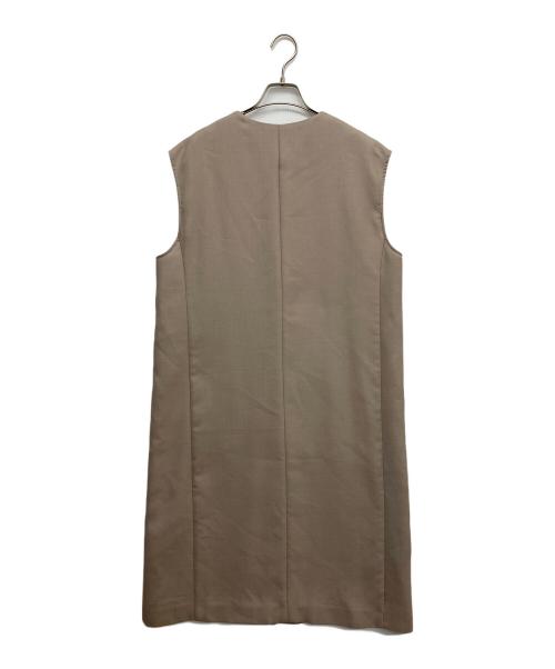 自由区（ジユウク）自由区 (ジユウク) ロングジレ ピンク サイズ:36の古着・服飾アイテム