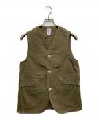 POST O'ALLSポストオーバーオールズ）の古着「ベスト」｜グリーン