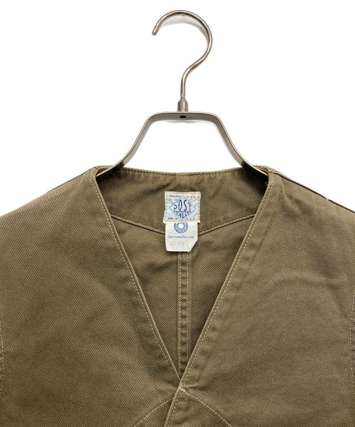 POST O'ALLS（ポストオーバーオールズ）POST O'ALLS (ポストオーバーオールズ) ベスト グリーン サイズ:XSの古着・服飾アイテム