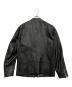 DIESEL (ディーゼル) ラムレザーシングルライダースジャケット ブラック サイズ:S：18000円
