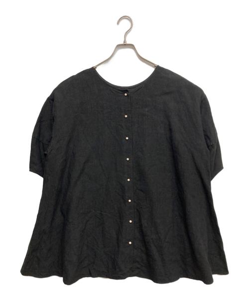 BEARDSLEY（ビアズリー）BEARDSLEY (ビアズリー) パール2WAYブラウス ブラック サイズ:Fの古着・服飾アイテム