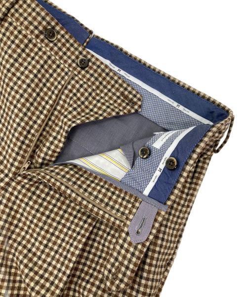 PT TORINO（ピーティートリノ）PT TORINO (ピーティートリノ) ウールパンツ ブラウン サイズ:48の古着・服飾アイテム