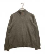 POLO RALPH LAURENポロ・ラルフローレン）の古着「ハーフジップニット」｜ブラウン