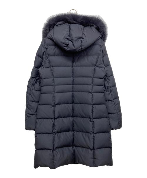 INDIVI（インディヴィ）INDIVI (インディヴィ) ロング リサイクルダウンコート ブラック サイズ:38の古着・服飾アイテム