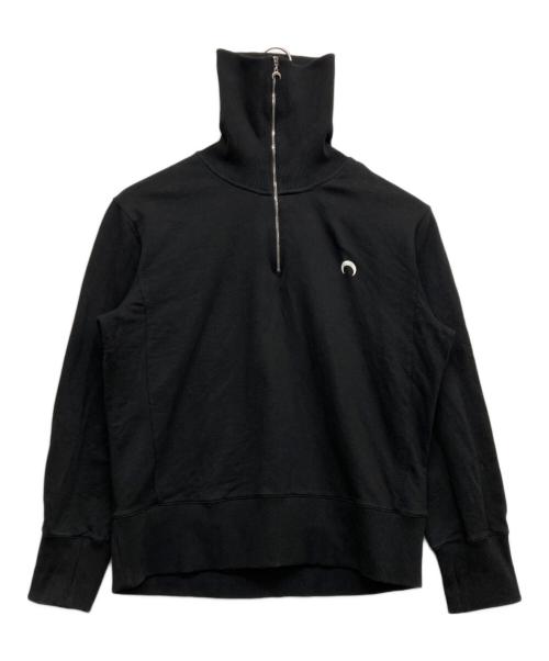 MARINE SERRE（マリーンセル）marine serre (マリーンセル) Half-Zip Sweater ブラック サイズ:Lの古着・服飾アイテム