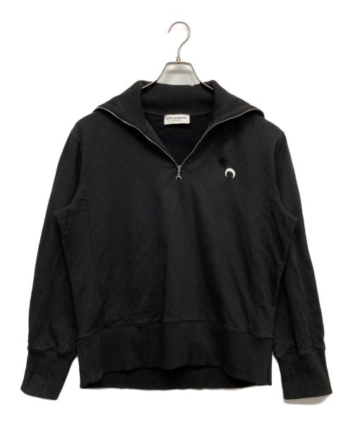 MARINE SERRE（マリーンセル）marine serre (マリーンセル) Half-Zip Sweater ブラック サイズ:Lの古着・服飾アイテム