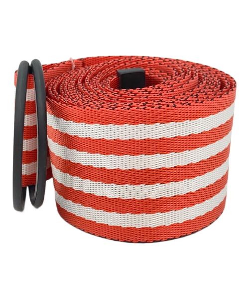 BOTTER（ボッター）BOTTER (ボッター) ストライプベルト レッドの古着・服飾アイテム