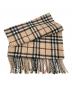 BURBERRY LONDON (バーバリーロンドン) カシミヤ混ノバチェックマフラー ベージュ：7000円