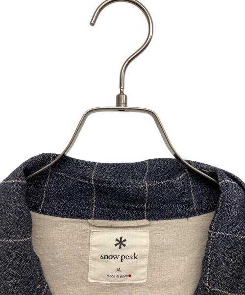 Snow peak（スノーピーク）snow peak (スノーピーク) Check Tweed Jacket ネイビー サイズ:ＸＬ　の古着・服飾アイテム