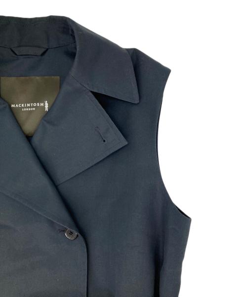 MACKINTOSH LONDON（マッキントッシュ ロンドン）MACKINTOSH LONDON (マッキントッシュ ロンドン) ハイブリッドクロスロングジレ ネイビー サイズ:38の古着・服飾アイテム