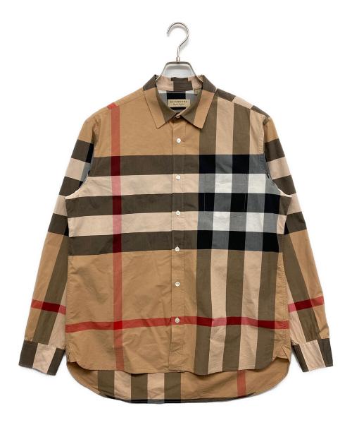 BURBERRY（バーバリー）BURBERRY (バーバリー) WINDSOR シャツ ブラウン サイズ:XLの古着・服飾アイテム