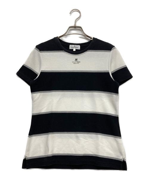 courreges（クレージュ）courreges (クレージュ) Tシャツ ブラック サイズ:38の古着・服飾アイテム