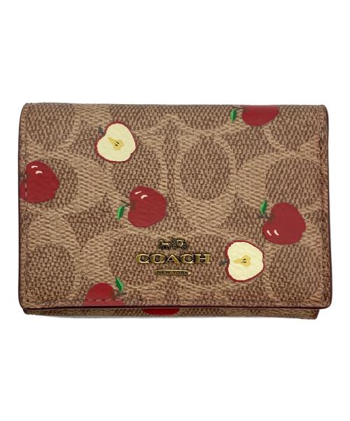 COACH（コーチ）COACH (コーチ) アップルシグネチャーウォレット ブラウンの古着・服飾アイテム