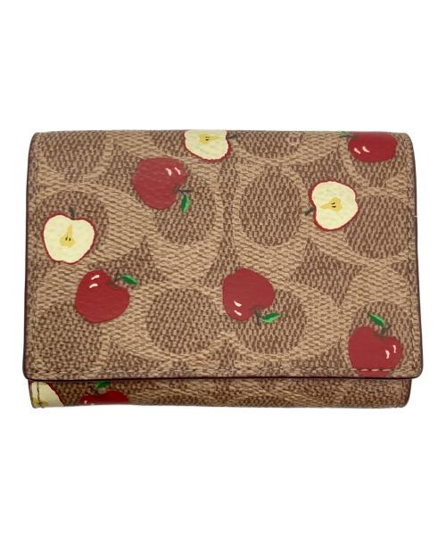 COACH（コーチ）COACH (コーチ) アップルシグネチャーウォレット ブラウンの古着・服飾アイテム