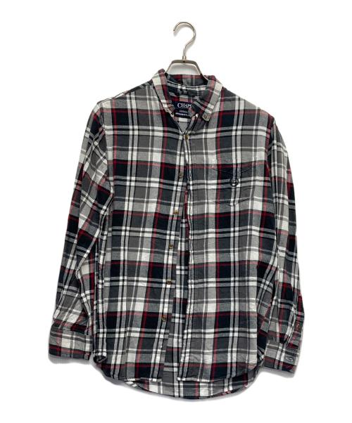 CHAPS（チャップス）CHAPS (チャップス) チェックシャツ グレー サイズ:Sの古着・服飾アイテム