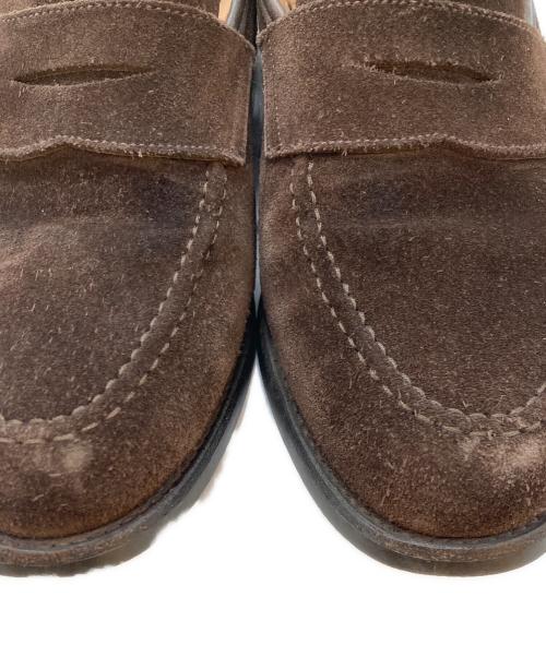 Crockett & Jones（クロケット＆ジョーンズ）Crockett & Jones (クロケット＆ジョーンズ) BOSTON2ローファー ブラウン サイズ:8の古着・服飾アイテム