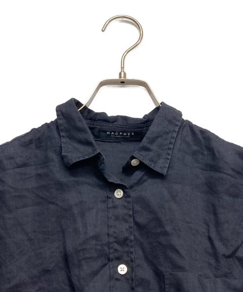 MACPHEE（マカフィー）MACPHEE (マカフィー) リネンシャツ ネイビー サイズ:不明の古着・服飾アイテム