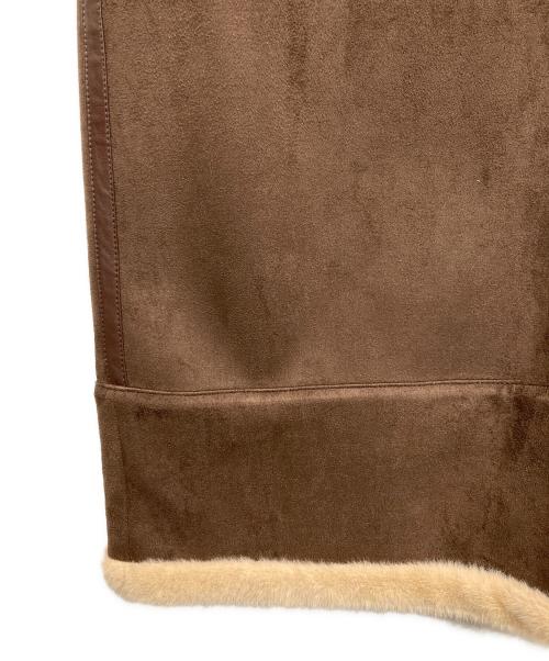 SHIPS（シップス）SHIPS (シップス) フェイクムートンコート ブラウン サイズ:FREEの古着・服飾アイテム