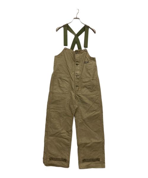 HOUSTON（ヒューストン）HOUSTON (ヒューストン) オーバーオール カーキ サイズ:38の古着・服飾アイテム