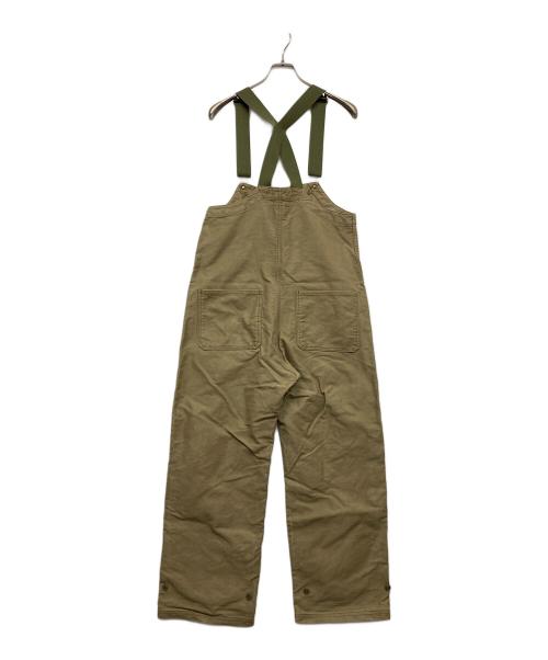 HOUSTON（ヒューストン）HOUSTON (ヒューストン) オーバーオール カーキ サイズ:38の古着・服飾アイテム