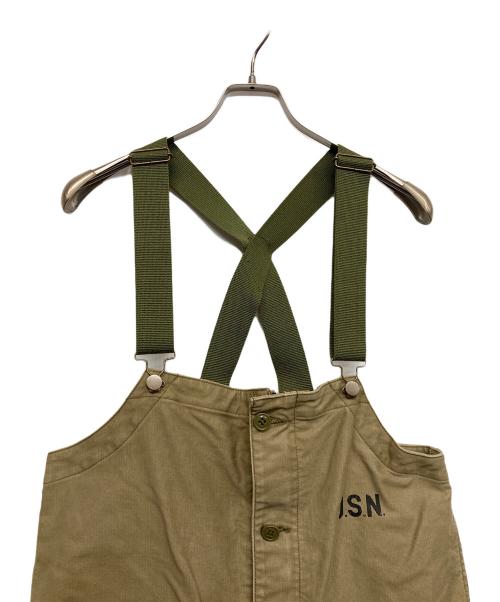 HOUSTON（ヒューストン）HOUSTON (ヒューストン) オーバーオール カーキ サイズ:38の古着・服飾アイテム