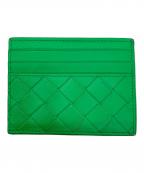 BOTTEGA VENETAボッテガベネタ）の古着「イントレチャートカードケース」｜グリーン