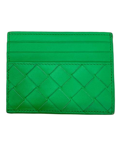 BOTTEGA VENETA（ボッテガベネタ）BOTTEGA VENETA (ボッテガベネタ) イントレチャートカードケース グリーンの古着・服飾アイテム