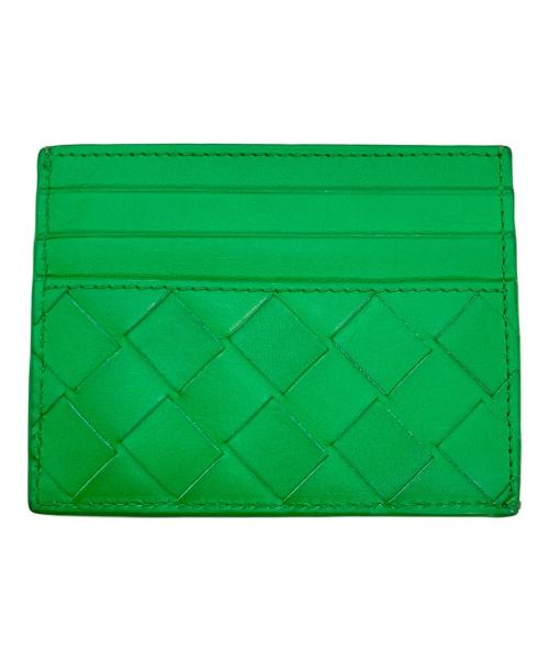 BOTTEGA VENETA（ボッテガベネタ）BOTTEGA VENETA (ボッテガベネタ) イントレチャートカードケース グリーンの古着・服飾アイテム
