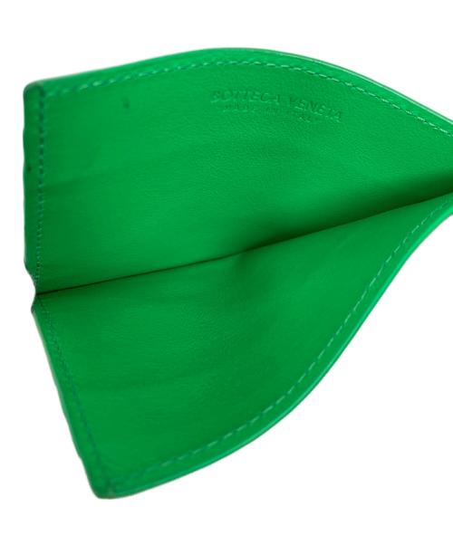 BOTTEGA VENETA（ボッテガベネタ）BOTTEGA VENETA (ボッテガベネタ) イントレチャートカードケース グリーンの古着・服飾アイテム