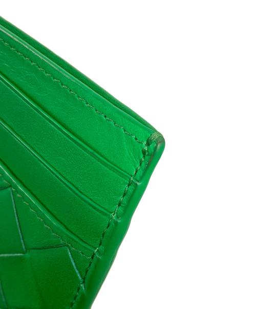 BOTTEGA VENETA（ボッテガベネタ）BOTTEGA VENETA (ボッテガベネタ) イントレチャートカードケース グリーンの古着・服飾アイテム