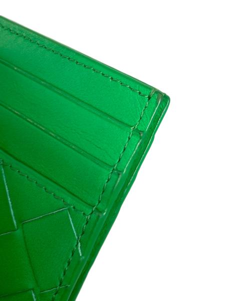 BOTTEGA VENETA（ボッテガベネタ）BOTTEGA VENETA (ボッテガベネタ) イントレチャートカードケース グリーンの古着・服飾アイテム