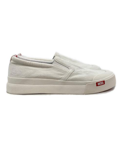 DIESEL（ディーゼル）DIESEL (ディーゼル) S－ATHOS SLIP ON ホワイト サイズ:26.5の古着・服飾アイテム