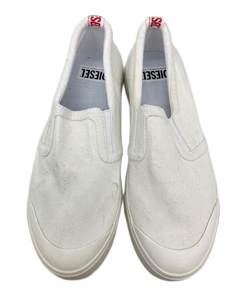 DIESEL（ディーゼル）DIESEL (ディーゼル) S－ATHOS SLIP ON ホワイト サイズ:26.5の古着・服飾アイテム