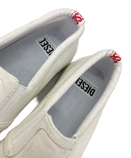 DIESEL（ディーゼル）DIESEL (ディーゼル) S－ATHOS SLIP ON ホワイト サイズ:26.5の古着・服飾アイテム
