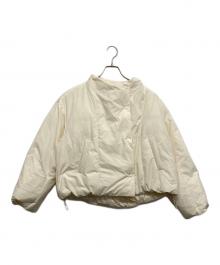 nano・universe×西川ダウン（ナノ・ユニバース×ニシカワダウン）の古着「ハイネックショートジャケット」｜ホワイト