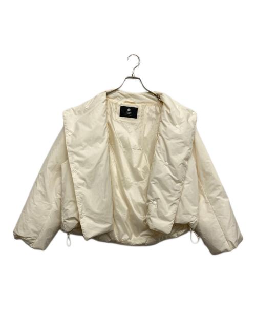 nano・universe（ナノ・ユニバース）nano・universe (ナノ・ユニバース) 西川ダウン (ニシカワダウン) ハイネックショートジャケット ホワイト サイズ:ｓの古着・服飾アイテム