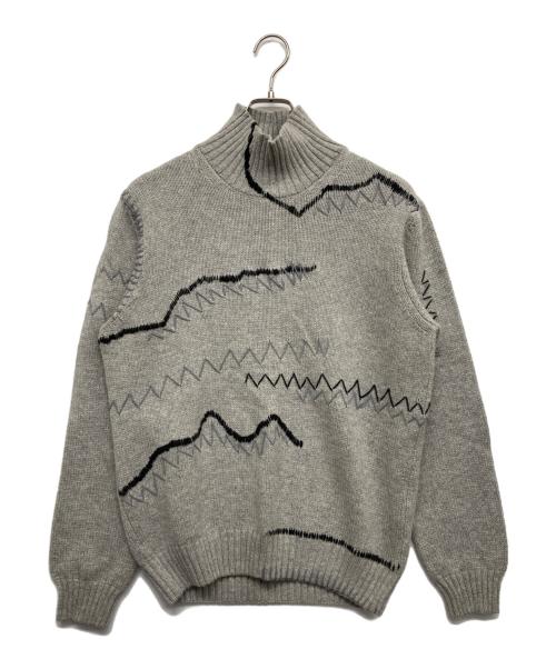 EMPORIO ARMANI（エンポリオ アルマーニ）EMPORIO ARMANI (エンポリオアルマーニ) ハイネックニット グレー サイズ:Ｌの古着・服飾アイテム