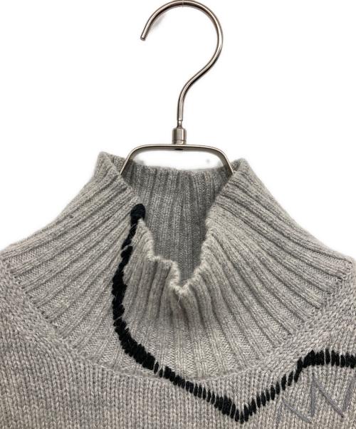 EMPORIO ARMANI（エンポリオ アルマーニ）EMPORIO ARMANI (エンポリオアルマーニ) ハイネックニット グレー サイズ:Ｌの古着・服飾アイテム