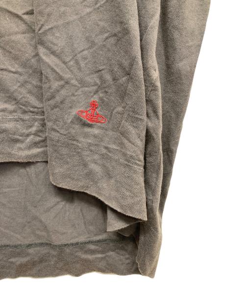 Vivienne Westwood RED LABEL（ヴィヴィアンウエストウッドレッドレーベル）Vivienne Westwood RED LABEL (ヴィヴィアンウエストウッドレッドレーベル) ギンガムパピーリラックスTシャツ グレー サイズ:00の古着・服飾アイテム