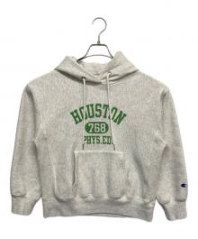 Champion（チャンピオン）の古着「フーデッドスウェットシャツ」｜グレー